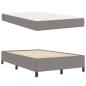 Preview: Boxspringbett Taupe, Schwarz 120 x 190 cm Stoff, Ingenieurholz
