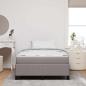 Preview: Boxspringbett Taupe, Schwarz 120 x 200 cm Stoff, Ingenieurholz