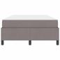 Preview: Boxspringbett Taupe, Schwarz 120 x 200 cm Stoff, Ingenieurholz