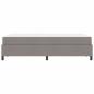 Preview: Boxspringbett Taupe, Schwarz 120 x 200 cm Stoff, Ingenieurholz