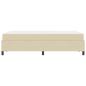 Preview: Boxspringbett Creme, Schwarz 120 x 200 cm Stoff, Ingenieurholz