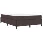Preview: Boxspringbett Braun 140 x 190 cm Stoff, Ingenieurholz