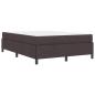 Preview: Boxspringbett Braun 140 x 190 cm Stoff, Ingenieurholz