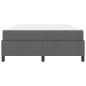 Preview: Boxspringbett Dunkelgrau, Schwarz 140 x 200 cm