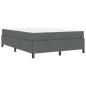 Preview: Boxspringbett Dunkelgrau, Schwarz 140 x 200 cm