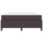 Preview: Boxspringbett Braun 140 x 200 cm Stoff, Ingenieurholz
