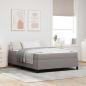 Preview: ARDEBO.de - Boxspringbett Taupe, Schwarz 140 x 200 cm Stoff, Ingenieurholz