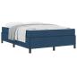 Preview: Boxspringbett Hellgrau, Schwarz 140 x 200 cm