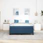 Preview: Boxspringbett Hellgrau, Schwarz 140 x 200 cm