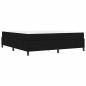 Preview: Boxspringbett Schwarz, Schwarz 180 x 200 cm