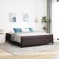Preview: ARDEBO.de - Boxspringbett Braun 180 x 200 cm Stoff, Ingenieurholz