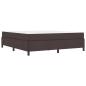 Preview: Boxspringbett Braun 180 x 200 cm Stoff, Ingenieurholz