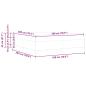 Preview: Boxspringbett Braun 180 x 200 cm Stoff, Ingenieurholz