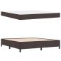 Preview: Boxspringbett Braun 180 x 200 cm Stoff, Ingenieurholz