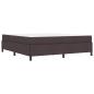 Preview: Boxspringbett Braun 180 x 200 cm Stoff, Ingenieurholz