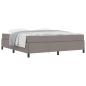 Preview: Boxspringbett Taupe, Schwarz 180 x 200 cm Stoff, Ingenieurholz