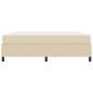 Preview: Boxspringbett Creme, Schwarz 180 x 200 cm Stoff, Ingenieurholz