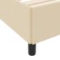 Preview: Boxspringbett Creme, Schwarz 180 x 200 cm Stoff, Ingenieurholz