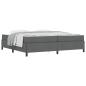 Preview: Boxspringbett Dunkelgrau, Schwarz 200 x 200 cm
