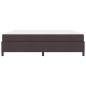 Preview: Boxspringbett Braun 200 x 200 cm Stoff, Ingenieurholz
