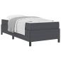 Preview: Bettgestell Sonstiges Dunkelgrau 80 x 200 cm Cordstoff