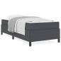 Preview: Bettgestell Sonstiges Dunkelgrau 80 x 200 cm Cordstoff