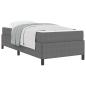 Preview: Bettgestell Sonstiges Hellgrau 90 x 190 cm Cordstoff