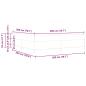 Preview: Bettgestell Sonstiges Dunkelgrau 100 x 200 cm Cordstoff