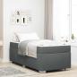 Preview: ARDEBO.de - Bettgestell Sonstiges Dunkelgrau 80 x 200 cm Stoff