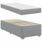 Preview: Bettgestell Sonstiges Hellgrau 90 x 190 cm Stoff
