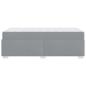 Preview: Bettgestell Sonstiges Hellgrau 90 x 190 cm Stoff