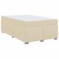 Preview: Bettgestell Sonstiges Creme 120 x 190 cm Stoff