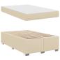 Preview: Bettgestell Sonstiges Creme 120 x 190 cm Stoff