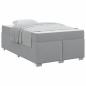 Preview: Bettgestell Sonstiges Hellgrau 120 x 200 cm Stoff