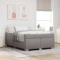 Preview: ARDEBO.de - Bettgestell Sonstiges Taupe 160 x 200 cm Stoff