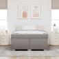 Preview: Bettgestell Sonstiges Taupe 160 x 200 cm Stoff