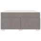 Preview: Bettgestell Sonstiges Taupe 160 x 200 cm Stoff