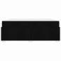 Preview: Bettgestell Sonstiges Schwarz 180 x 200 cm Stoff