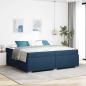 Preview: ARDEBO.de - Bettgestell Sonstiges Blau 200 x 200 cm Stoff