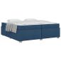Preview: Bettgestell Sonstiges Blau 200 x 200 cm Stoff