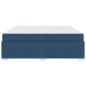 Preview: Bettgestell Sonstiges Blau 200 x 200 cm Stoff