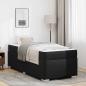 Preview: ARDEBO.de - Bettgestell Sonstiges Schwarz 80 x 200 cm Kunstleder