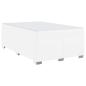 Preview: Bettgestell Sonstiges Weiß 120 x 190 cm Kunstleder