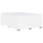Preview: Bettgestell Sonstiges Weiß 140 x 200 cm Kunstleder