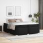 Preview: ARDEBO.de - Bettgestell Sonstiges Schwarz 180 x 200 cm Kunstleder