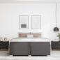Preview: Bettgestell Sonstiges Grau 180 x 200 cm Kunstleder