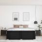 Preview: Bettgestell Sonstiges Schwarz 200 x 200 cm Kunstleder