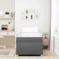 Preview: Bettgestell mit Matratze Sonstiges Dunkelgrau 90 x 190 cm Stoff