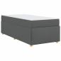 Preview: Bettgestell mit Matratze Sonstiges Dunkelgrau 90 x 190 cm Stoff