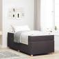 Preview: ARDEBO.de - Bettgestell Sonstiges Dunkelbraun 90 x 190 cm Taschenfedern